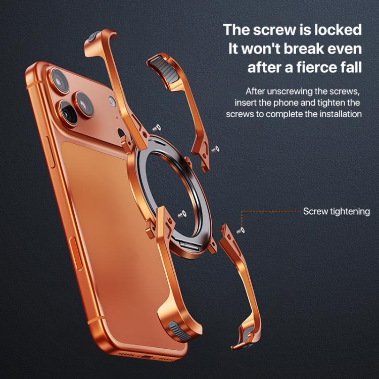 Aluminum Alloy Frameless 360-Degree Rotating Phone Case