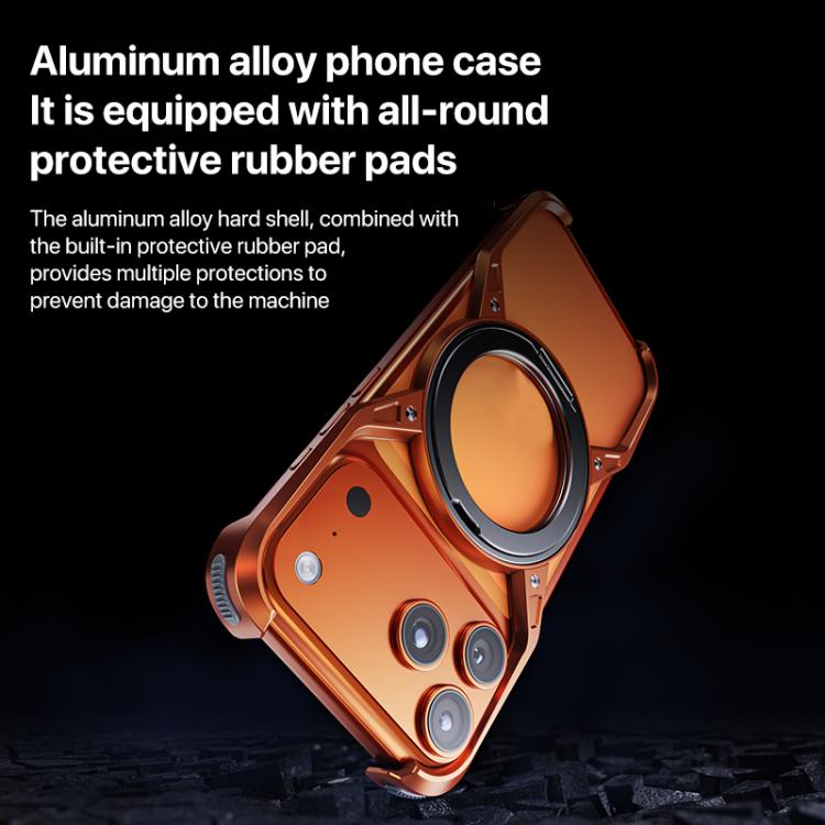 Aluminum Alloy Frameless 360-Degree Rotating Phone Case