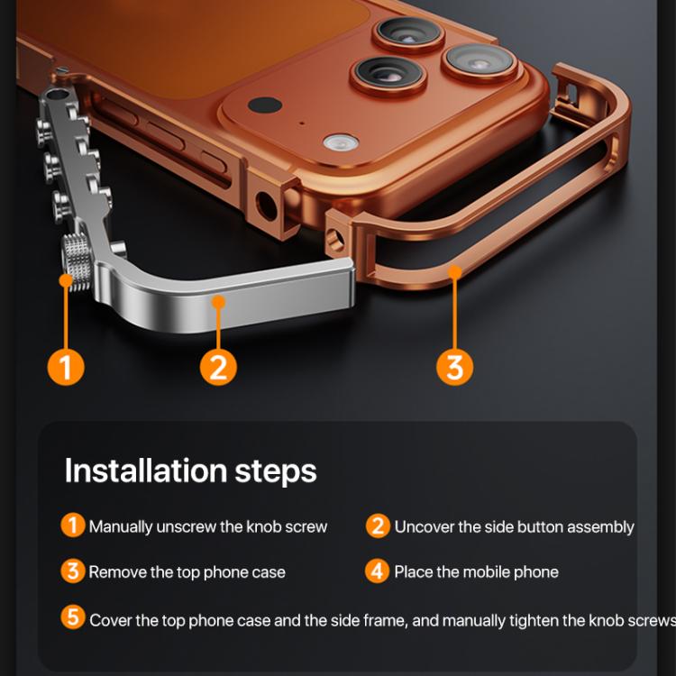 Mechanical Armor Creative Metal Frame Aluminum Alloy Phone Case