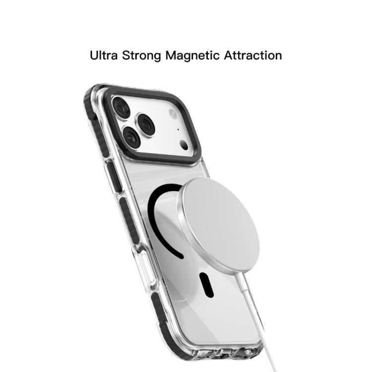 Mutural Transparent Color Series PC+TPU Magnetic MagSafe Phone Case
