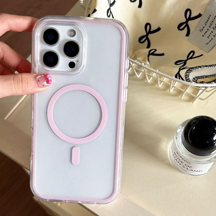 Large Hole Camera Macaron Transparency MagSafe Phone Case