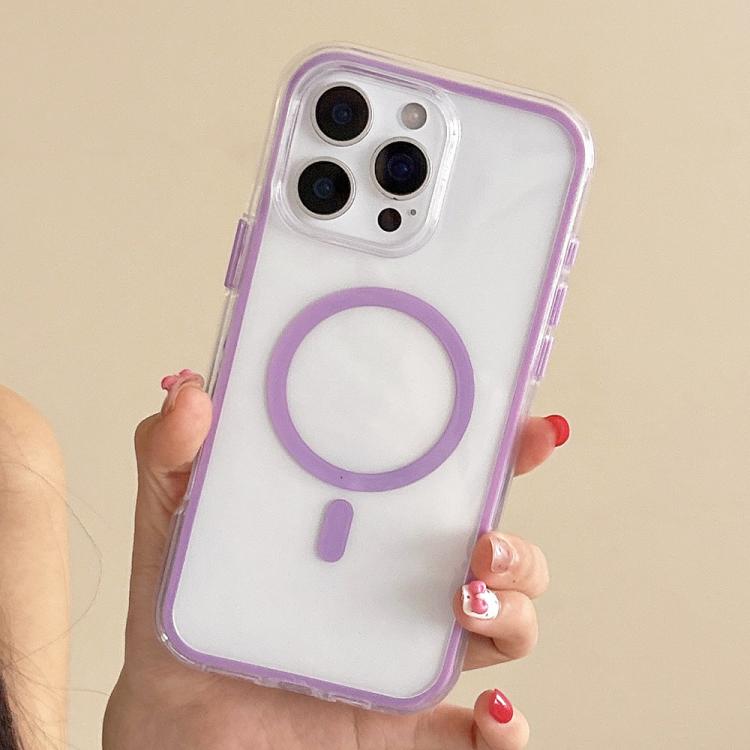 Large Hole Camera Macaron Transparency MagSafe Phone Case