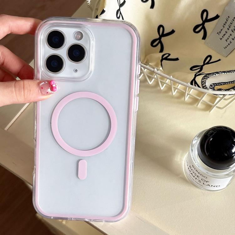 Large Hole Camera Macaron Transparency MagSafe Phone Case