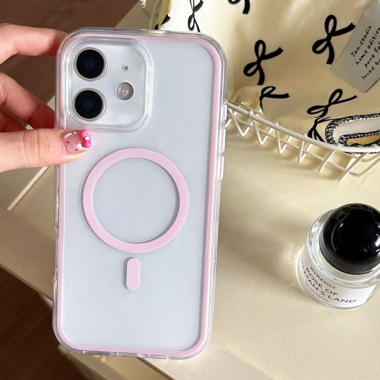 Large Hole Camera Macaron Transparency MagSafe Phone Case