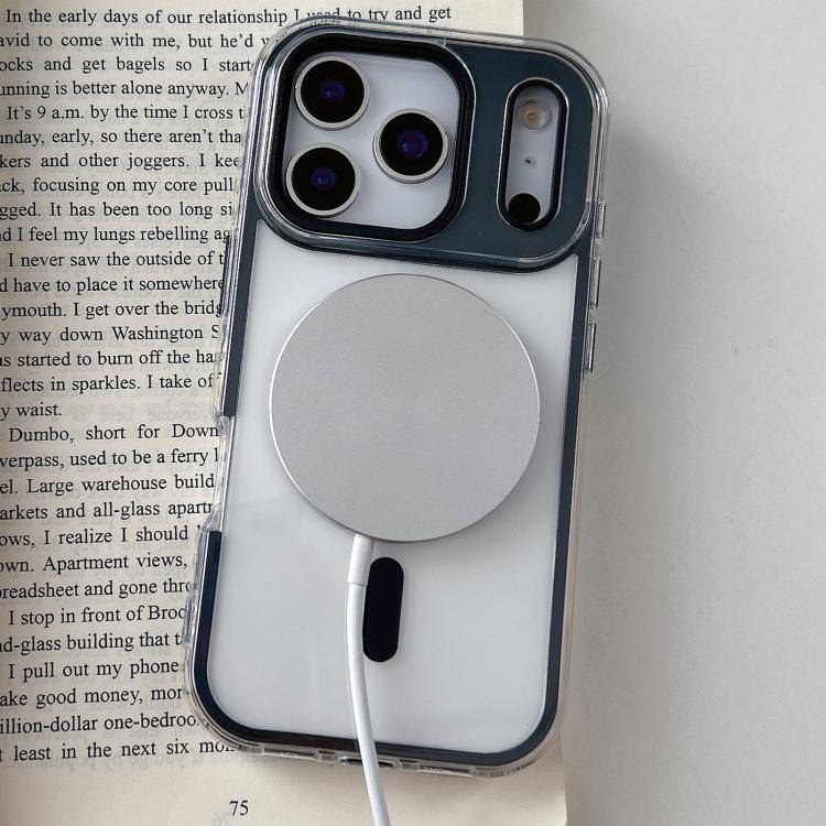 Large Hole Camera Macaron Transparency MagSafe Phone Case