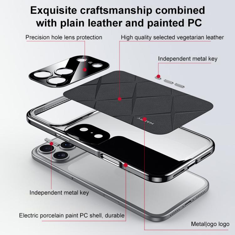 Plain Leather PC Phone Case