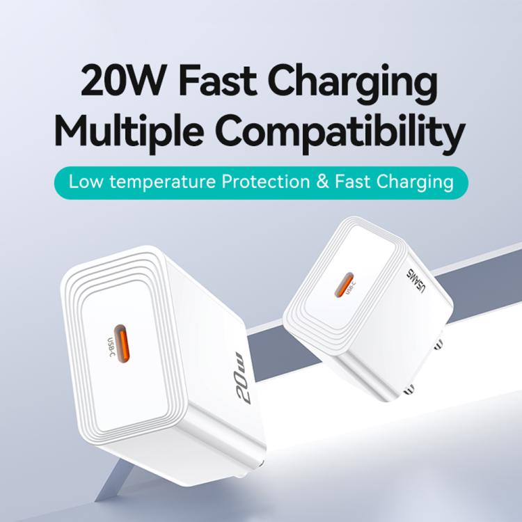 USAMS CC325 T69 PD 20W USB-C / Type-C Single Port Fast Charger