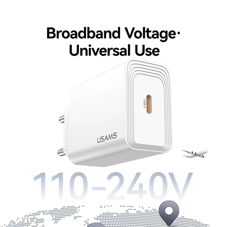 USAMS CC325 T69 PD 20W USB-C / Type-C Single Port Fast Charger