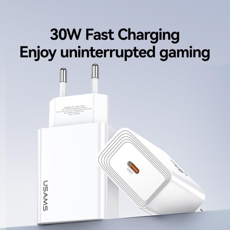 USAMS CC329 T69 PD 30W USB-C / Type-C Single Port Fast Charger