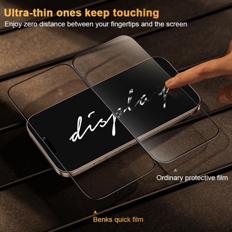 Benks King Kong Corning Hot-bend Full-glue HD Tempered Film Quick-attach Version