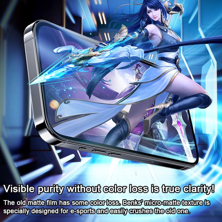 Benks Zero Curve Edge Gaming Frosted Tempered Screen Protector