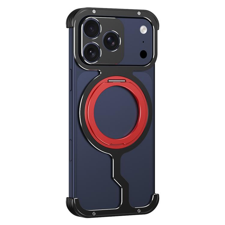 Armor Alloy Frameless MagSafe Magnetic Bracket Heat Dissipation Metal Phone Case