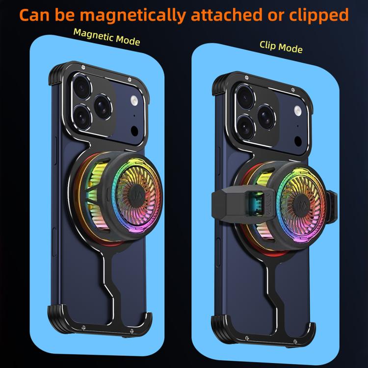 Armor Alloy Frameless MagSafe Magnetic Bracket Heat Dissipation Metal Phone Case