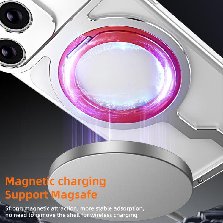 Armor Alloy Frameless MagSafe Magnetic Bracket Heat Dissipation Metal Phone Case