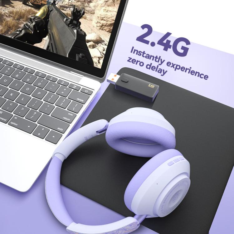 GT-3 Wireless Bluetooth Stereo ANC Gaming Music Headphone with 2.4G USB Drive