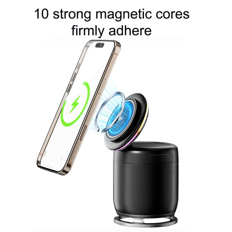 C52 Foldable 5 in 1 Desktop Magnetic Wireless Charging Bluetooth Speaker
