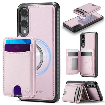 JEEHOOD J10 Flip Card Bag MagSafe Split RFID Leather Phone Case, For Galaxy S26 FE 5G, For Samsung Galaxy S26+ 5G, For Samsung Galaxy S26 Ultra 5G, For Samsung Galaxy S26 5G, For Galaxy S25 FE 5G, For Samsung Galaxy S25 Edge 5G, For Samsung Galaxy S25 ...