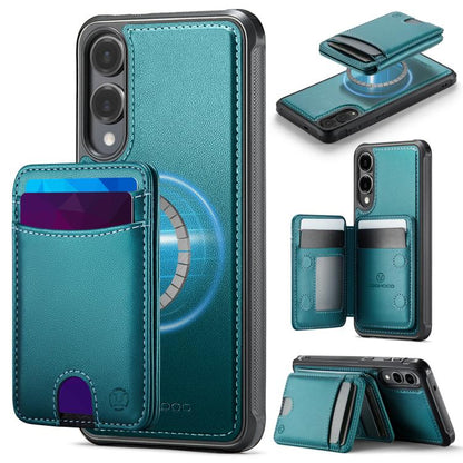 JEEHOOD J10 Flip Card Bag MagSafe Split RFID Leather Phone Case, For Galaxy S26 FE 5G, For Samsung Galaxy S26+ 5G, For Samsung Galaxy S26 Ultra 5G, For Samsung Galaxy S26 5G, For Galaxy S25 FE 5G, For Samsung Galaxy S25 Edge 5G, For Samsung Galaxy S25 ...