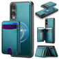 JEEHOOD J10 Flip Card Bag MagSafe Split RFID Leather Phone Case, For Galaxy S26 FE 5G, For Samsung Galaxy S26+ 5G, For Samsung Galaxy S26 Ultra 5G, For Samsung Galaxy S26 5G, For Galaxy S25 FE 5G, For Samsung Galaxy S25 Edge 5G, For Samsung Galaxy S25 ...