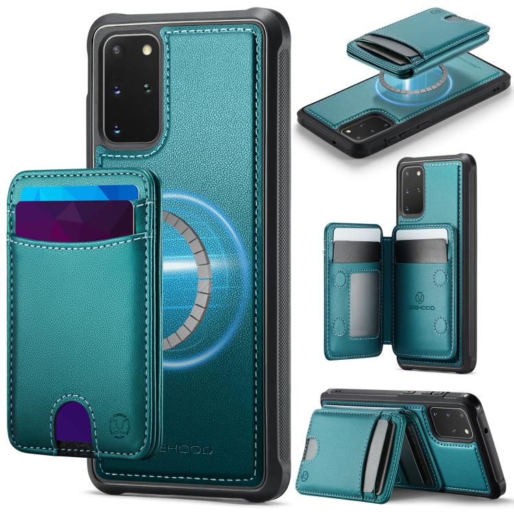 JEEHOOD J10 Flip Card Bag MagSafe Split RFID Leather Phone Case, For Samsung Galaxy S22 Ultra 5G, For Samsung Galaxy S22+ 5G, For Samsung Galaxy S22 5G, For Samsung Galaxy S21 FE 5G, For Samsung Galaxy S20 Ultra 5G, For Samsung Galaxy S20+ 5G          ...