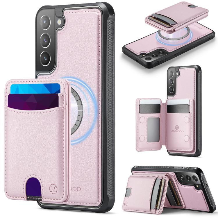 JEEHOOD J10 Flip Card Bag MagSafe Split RFID Leather Phone Case, For Samsung Galaxy S22 Ultra 5G, For Samsung Galaxy S22+ 5G, For Samsung Galaxy S22 5G, For Samsung Galaxy S21 FE 5G, For Samsung Galaxy S20 Ultra 5G, For Samsung Galaxy S20+ 5G          ...