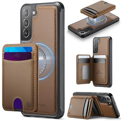 JEEHOOD J10 Flip Card Bag MagSafe Split RFID Leather Phone Case, For Samsung Galaxy S22 Ultra 5G, For Samsung Galaxy S22+ 5G, For Samsung Galaxy S22 5G, For Samsung Galaxy S21 FE 5G, For Samsung Galaxy S20 Ultra 5G, For Samsung Galaxy S20+ 5G          ...