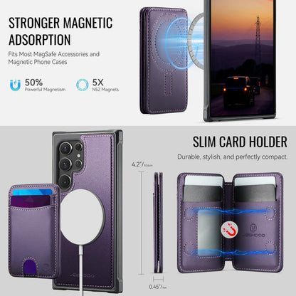 JEEHOOD J10 Flip Card Bag MagSafe Split RFID Leather Phone Case, For Samsung Galaxy S22 Ultra 5G, For Samsung Galaxy S22+ 5G, For Samsung Galaxy S22 5G, For Samsung Galaxy S21 FE 5G, For Samsung Galaxy S20 Ultra 5G, For Samsung Galaxy S20+ 5G          ...