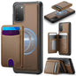 JEEHOOD J10 Flip Card Bag MagSafe Split RFID Leather Phone Case, For Samsung Galaxy S22 Ultra 5G, For Samsung Galaxy S22+ 5G, For Samsung Galaxy S22 5G, For Samsung Galaxy S21 FE 5G, For Samsung Galaxy S20 Ultra 5G, For Samsung Galaxy S20+ 5G          ...