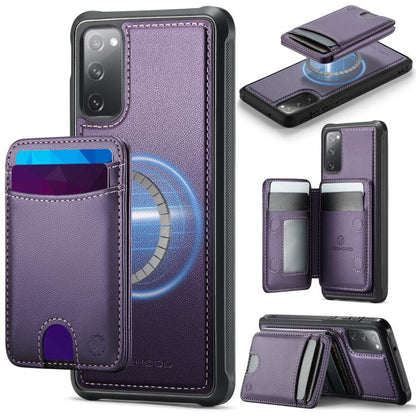 JEEHOOD J10 Flip Card Bag MagSafe Split RFID Leather Phone Case, For Samsung Galaxy S24 FE 5G, For Samsung Galaxy S24 Ultra 5G, For Samsung Galaxy S24+ 5G, For Samsung Galaxy S24 5G, For Samsung Galaxy S23 FE 5G, For Samsung Galaxy S23 Ultra 5G        ...
