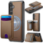 JEEHOOD J10 Flip Card Bag MagSafe Split RFID Leather Phone Case, For Galaxy S26 FE 5G, For Samsung Galaxy S26+ 5G, For Samsung Galaxy S26 Ultra 5G, For Samsung Galaxy S26 5G, For Galaxy S25 FE 5G, For Samsung Galaxy S25 Edge 5G, For Samsung Galaxy S25 ...