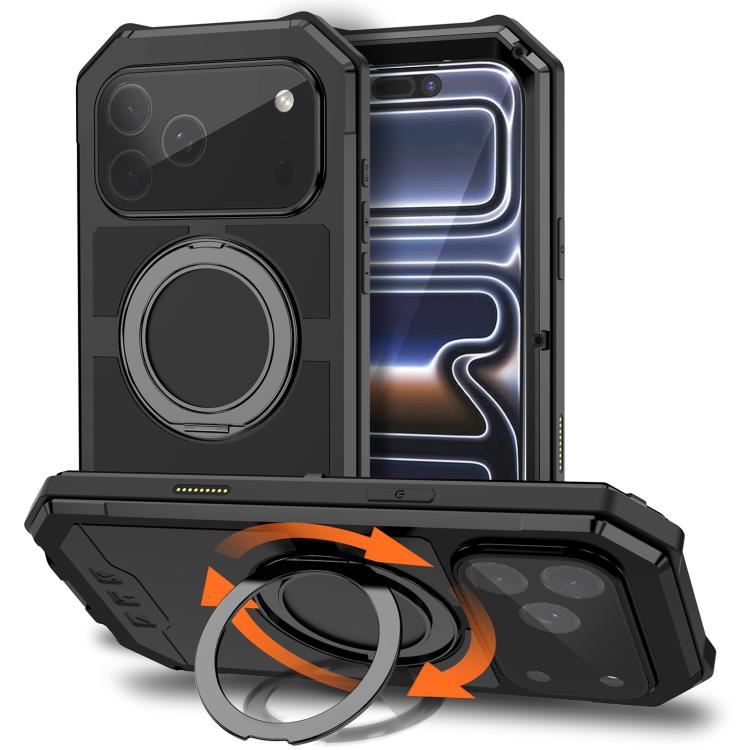 R-JUST Life Waterproof Dustproof MagSafe Magnetic Holder Phone Case