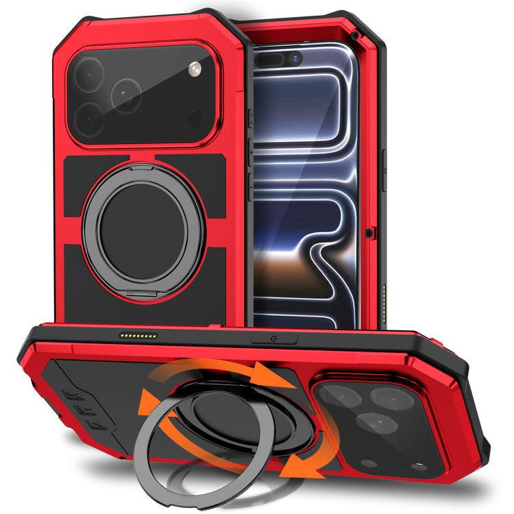 R-JUST Life Waterproof Dustproof MagSafe Magnetic Holder Phone Case