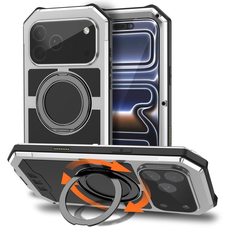 R-JUST Life Waterproof Dustproof MagSafe Magnetic Holder Phone Case