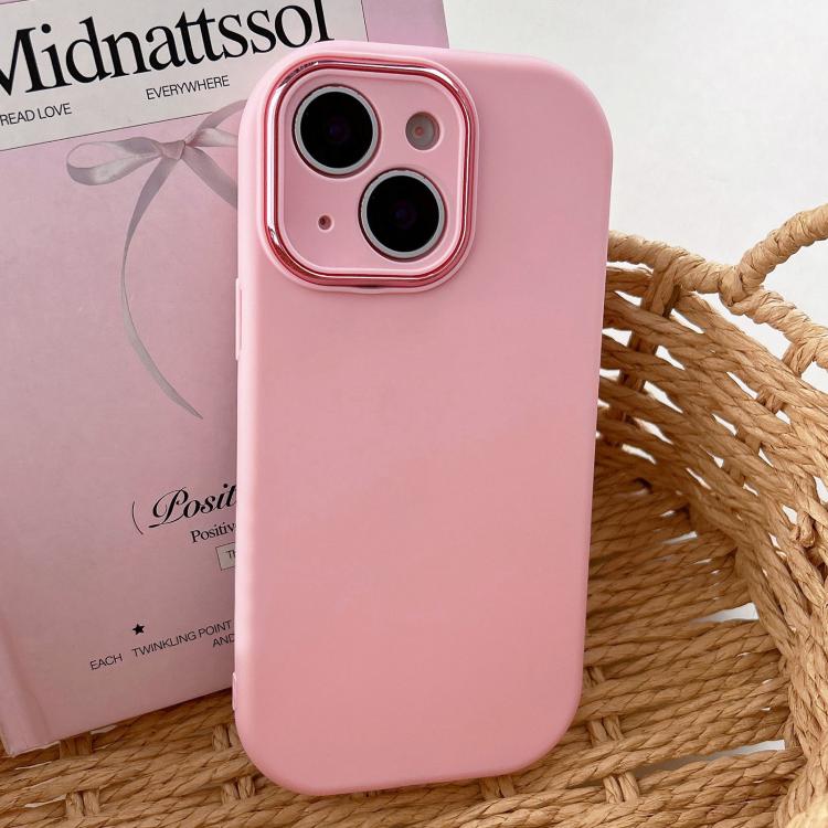 Fat Dun Solid Color Metal Photo Frame TPU Phone Case