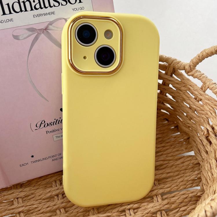 Fat Dun Solid Color Metal Photo Frame TPU Phone Case