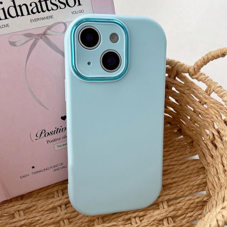 Fat Dun Solid Color Metal Photo Frame TPU Phone Case