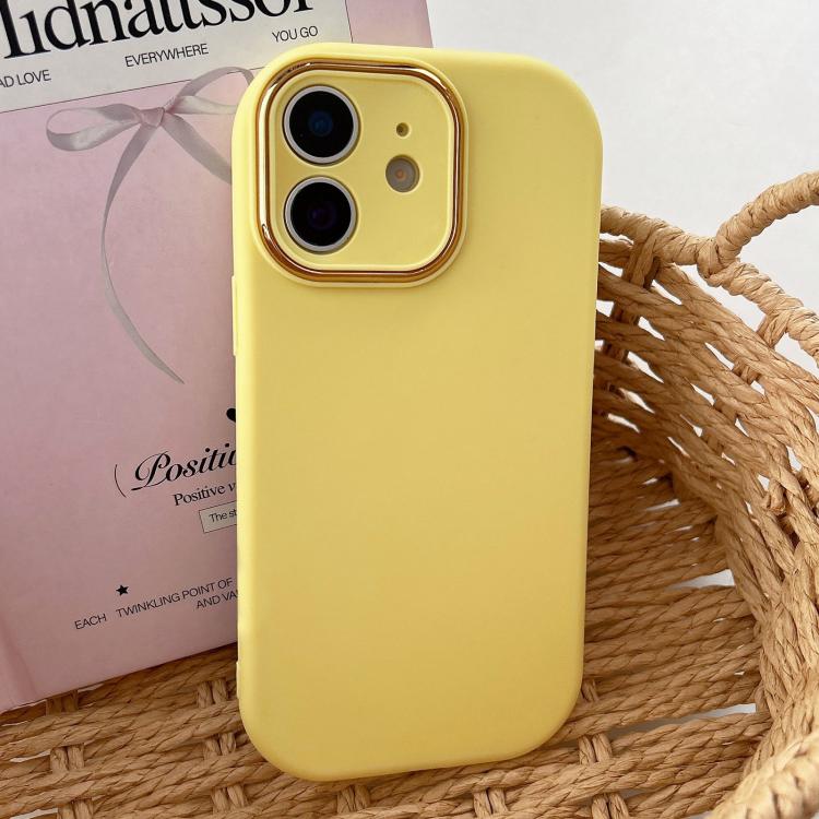 Fat Dun Solid Color Metal Photo Frame TPU Phone Case