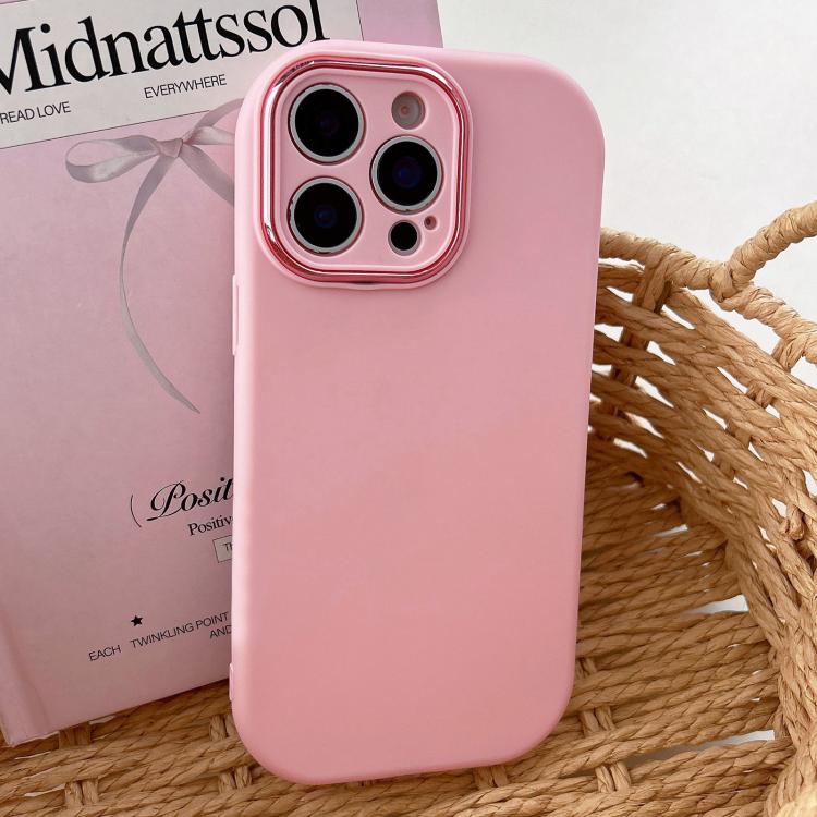 Fat Dun Solid Color Metal Photo Frame TPU Phone Case