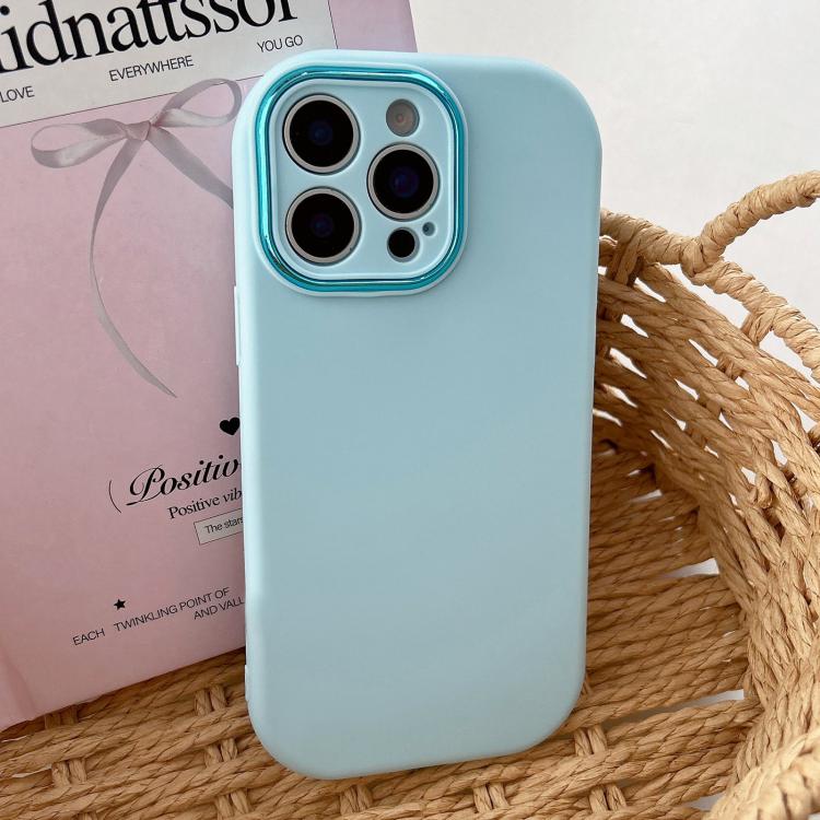 Fat Dun Solid Color Metal Photo Frame TPU Phone Case