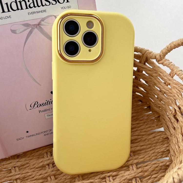 Fat Dun Solid Color Metal Photo Frame TPU Phone Case
