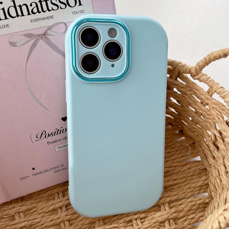 Fat Dun Solid Color Metal Photo Frame TPU Phone Case