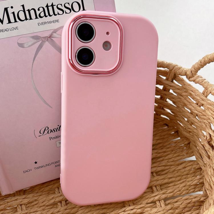 Fat Dun Solid Color Metal Photo Frame TPU Phone Case