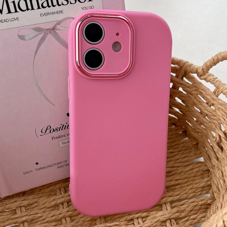 Fat Dun Solid Color Metal Photo Frame TPU Phone Case