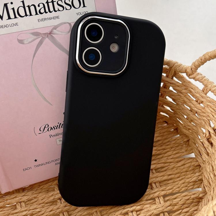 Fat Dun Solid Color Metal Photo Frame TPU Phone Case