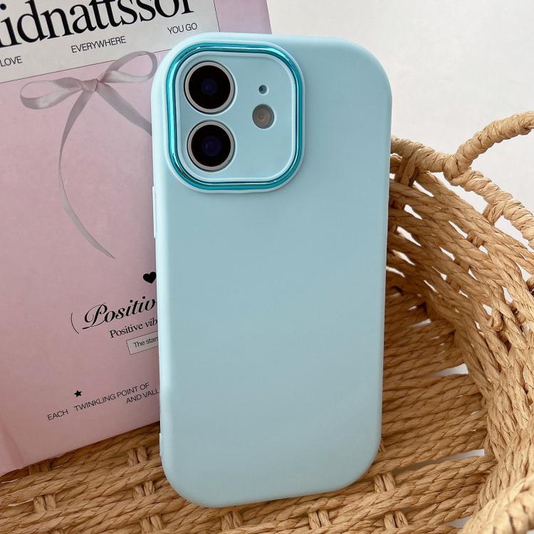 Fat Dun Solid Color Metal Photo Frame TPU Phone Case