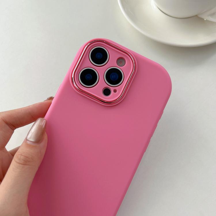 Fat Dun Solid Color Metal Photo Frame TPU Phone Case