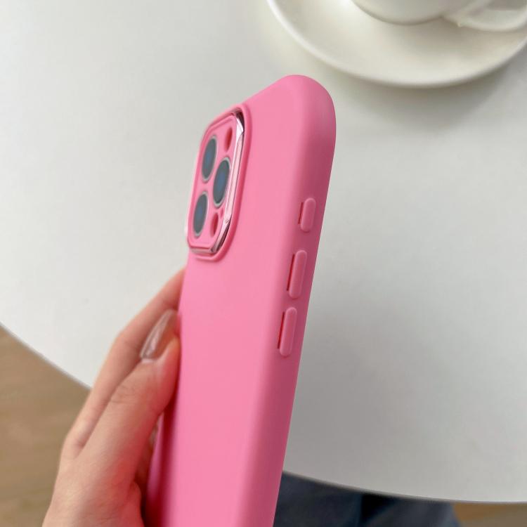 Fat Dun Solid Color Metal Photo Frame TPU Phone Case