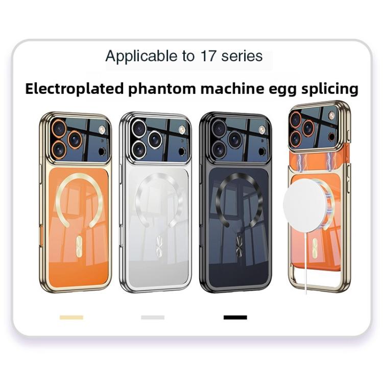 GKK Electroplating Phantom Splicing MagSafe Magnetic Phone Case