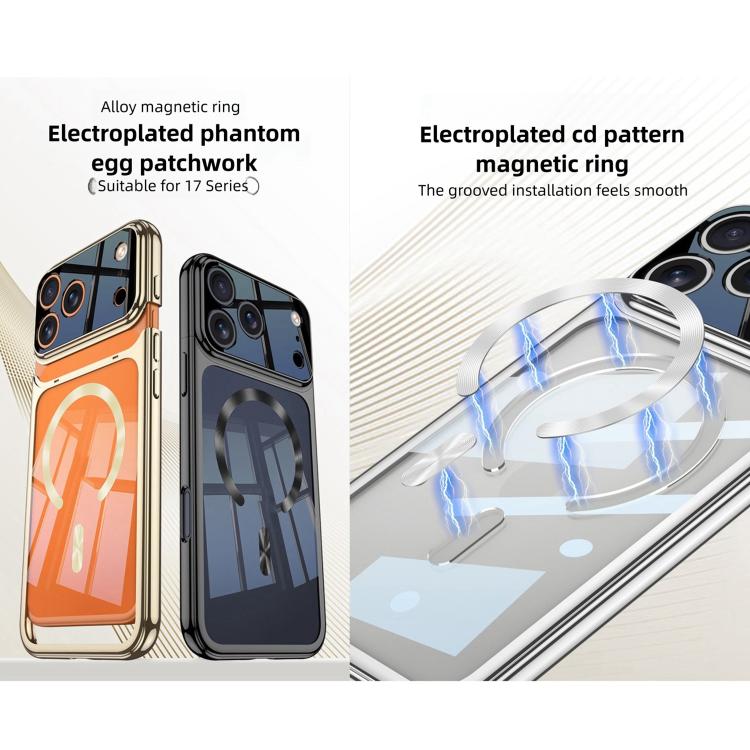 GKK Electroplating Phantom Splicing MagSafe Magnetic Phone Case