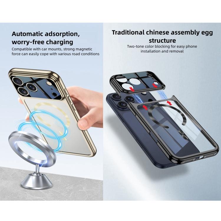 GKK Electroplating Phantom Splicing MagSafe Magnetic Phone Case